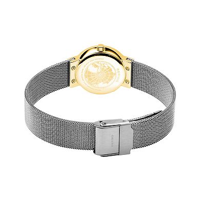 Womens BERING BERING Women's Classic Two-tone Stainless Steel Mesh Strap Watch
