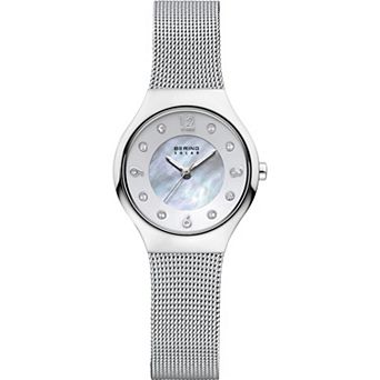 BERING Women's Slim Solar Stainless Steel Mesh Watch - 14427-004