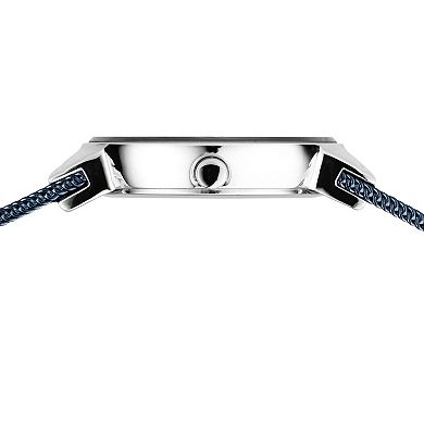 BERING Women's Classic Stainless Steel Blue Mesh Strap Watch