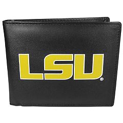 Zep Pro Louisiana State Tigers LSU Crazy Horse Leather Trifold Wallet Tin Box