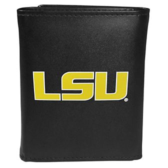 Men's LSU Tigers Leather Tri-Fold Wallet