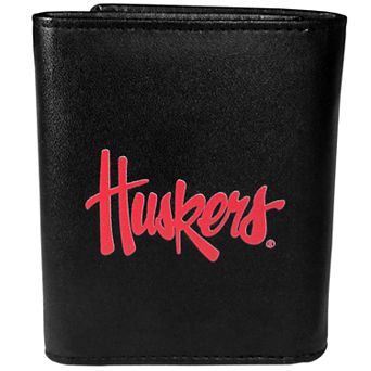 Men's Nebraska Cornhuskers Leather Tri-Fold Wallet