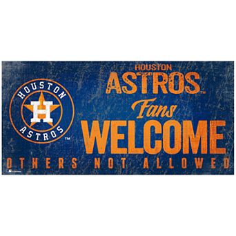 Houston Astros Fans Welcome Sign