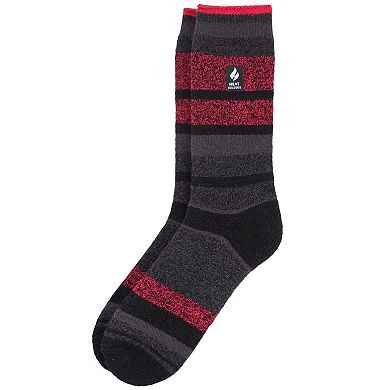 Men's Heat Holders LITE Thermal Striped Crew Socks