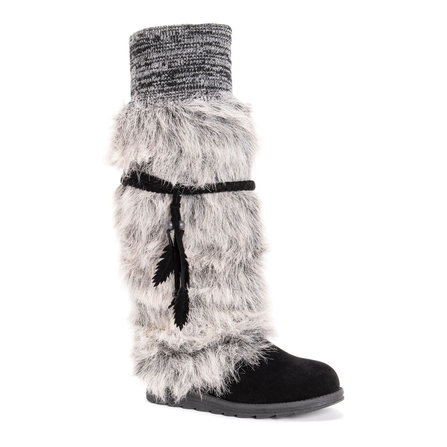 high fur boots