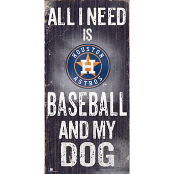 Houston Astros Baseball and My Dog Sign