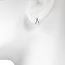 LC Lauren Conrad Split Nickel Free Huggie Hoop Earrings