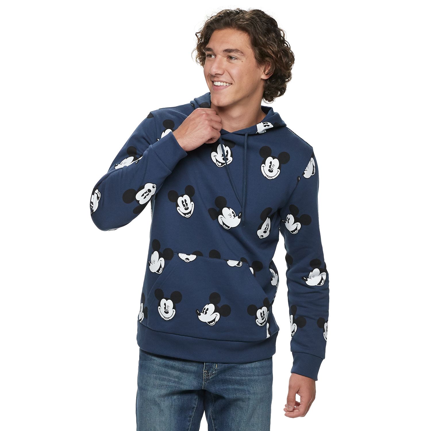 mickey mouse pullover hoodie men's