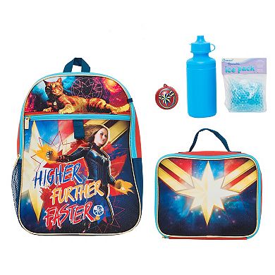Kids Captain Marvel Mega 5-Piece Backpack Set