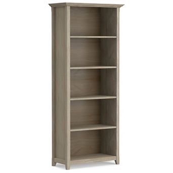 Simpli Home Amherst Transitional 5-Shelf Bookcase