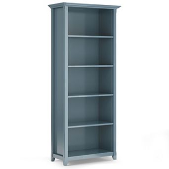 Simpli Home Amherst Transitional 5-Shelf Bookcase