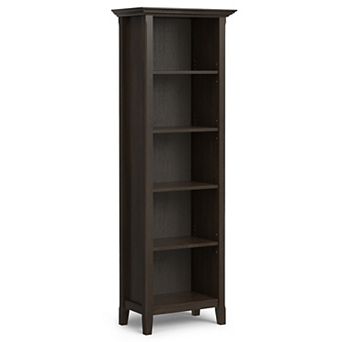 Simpli Home Amherst Transitional 5-Shelf Bookcase
