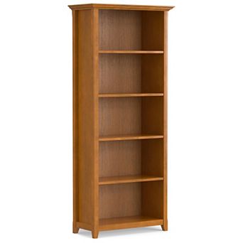 Simpli Home Amherst Transitional 5-Shelf Bookcase