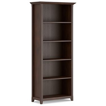 Simpli Home Amherst Transitional 5-Shelf Bookcase
