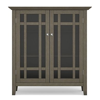 Simpli Home Bedford Rustic Medium Storage Cabinet