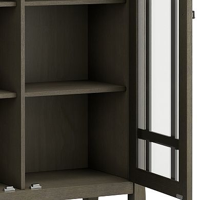 Simpli Home Bedford Rustic Medium Storage Cabinet