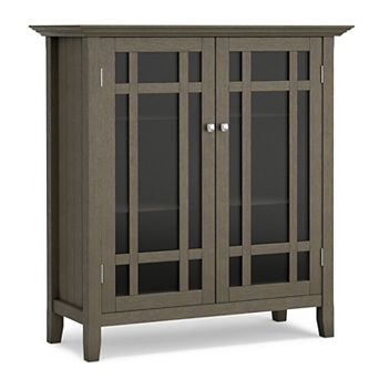 Simpli Home Bedford Rustic Medium Storage Cabinet