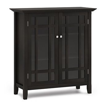 Simpli Home Bedford Rustic Medium Storage Cabinet