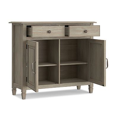 Simpli Home Connaught Traditional Entryway Storage Cabinet