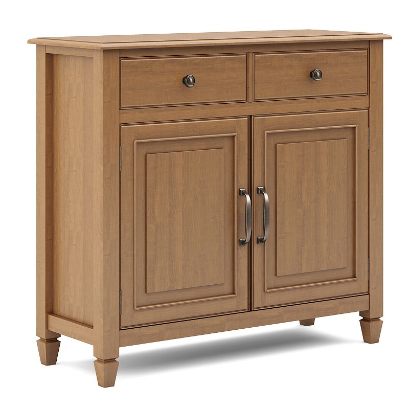 Simpli Home Connaught Traditional Entryway Storage Cabinet, Brown