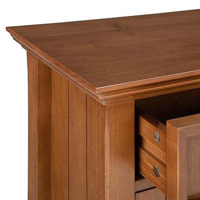 Simpli Home Acadian Rustic Entryway Storage Cabinet