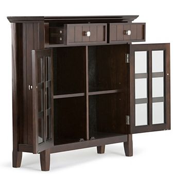 Simpli Home Acadian Rustic Entryway Storage Cabinet