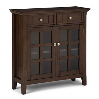 Simpli Home Acadian Rustic Entryway Storage Cabinet