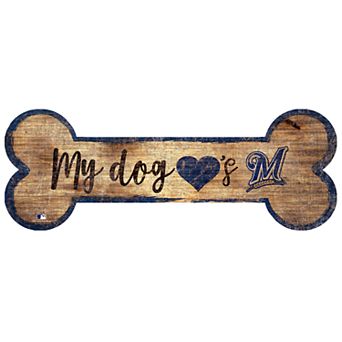 Milwaukee Brewers My Dog Bone Sign