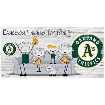 Oakland Athletics Family Wooden Sign