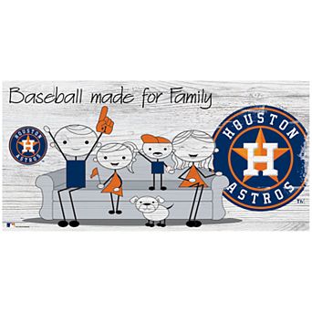 Houston Astros Family Wooden Sign