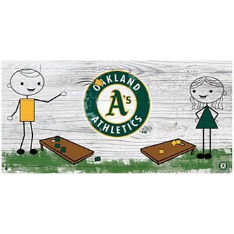 Oakland Athletics Cornhole Wooden Sign