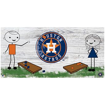 Houston Astros Cornhole Wooden Sign
