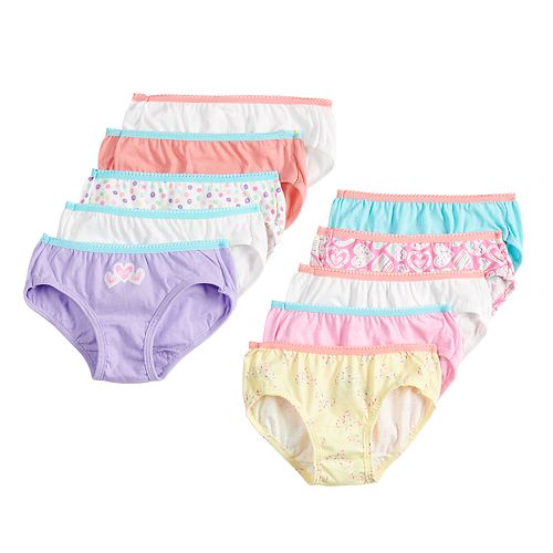 Girls 4-16 Hanes® 8-pack + 2 Bonus Cotton Hipster Panties