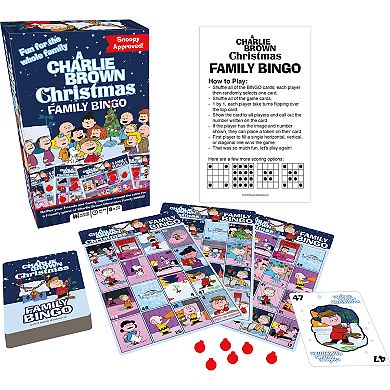 GAMAGO Charlie Brown Christmas Family BINGO