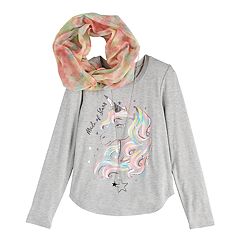 Girls Grey Self Esteem Kids Big Kids Clothing Kohl S