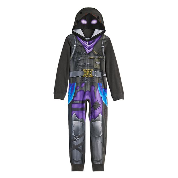 Boy s 8 12 Fortnite Raven Fleece Union Suit