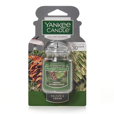 Yankee Candle Ultimate Car Jar Balsam & Cedar Air Freshener