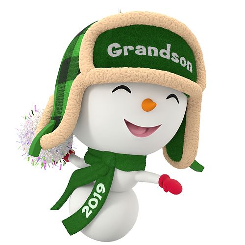 Grandson Snowman 2019 Hallmark Keepsake Christmas Ornament