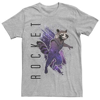 Men's Marvel Avengers Endgame Rocket Galaxy Paint Tee