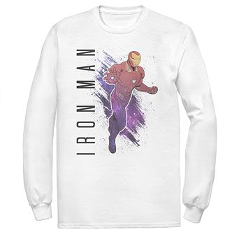 Men's Marvel Avengers Endgame Iron Man Galaxy Paint Tee
