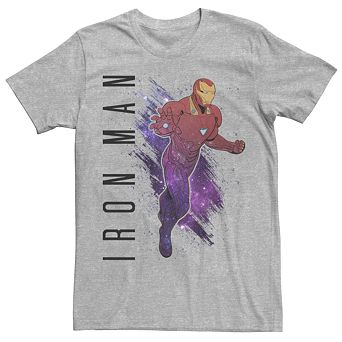 Men's Marvel Avengers Endgame Iron Man Galaxy Paint Tee