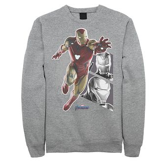 Men's Marvel Avengers Endgame Iron Man Panels Sweatshirt