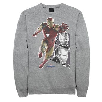 Men's Marvel Avengers Endgame Iron Man Panels Sweatshirt