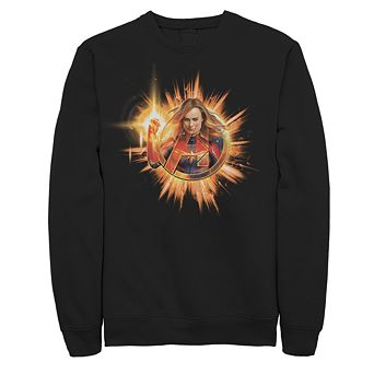 Men's Marvel Avengers Endgame Captain Marvel Sunburst Sweatshirt