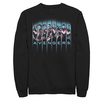 Men's Marvel Hero Suits Group Panel Sweatshirt