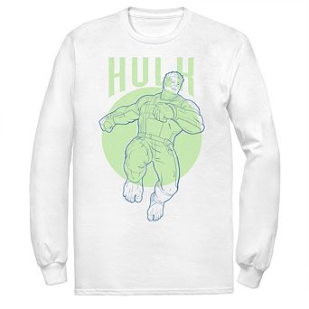Men's Marvel Hulk Outline Tee