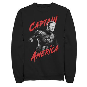 Men's Marvel Captain America Action Pose Sweatshirt