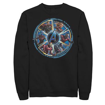 Men's Avengers Endgame Logo Circle of Heroes Sweatshirt