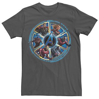 Men's Avengers Endgame Logo Circle of Heroes Tee