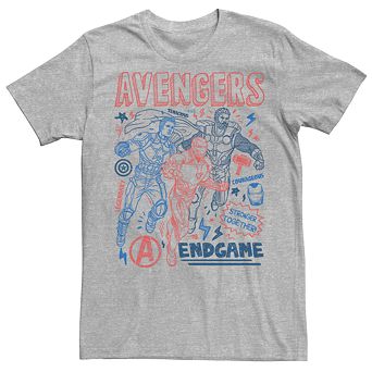 Men's Marvel Avengers Endgame Mightiest Line Art Tee